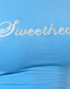 Blauw Liefje Geborduurd