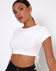 Afbeelding van Tiner Crop Top in Rib Ivoor