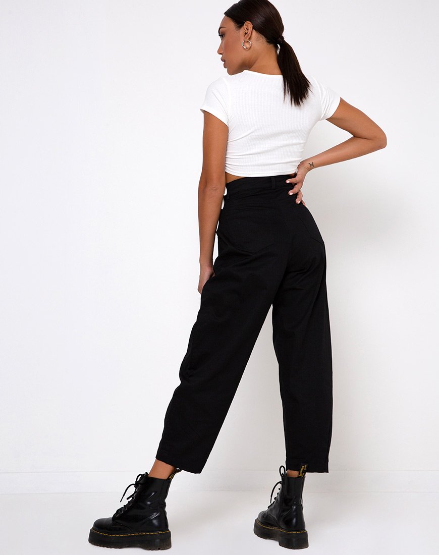 Afbeelding van Tiner Crop Top in Rib Ivoor