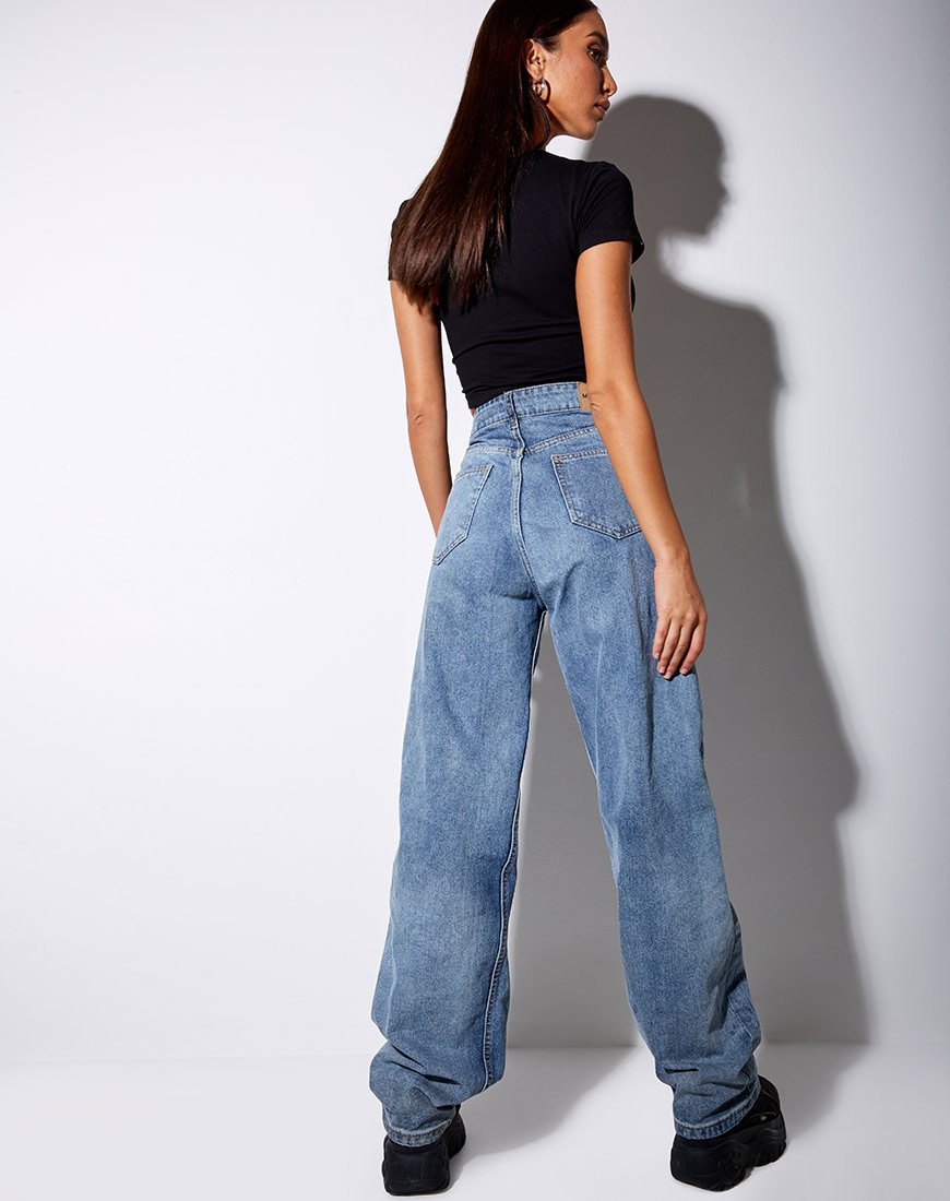 Afbeelding van Tiney Crop Tee in Zwart Gemini Diamante
