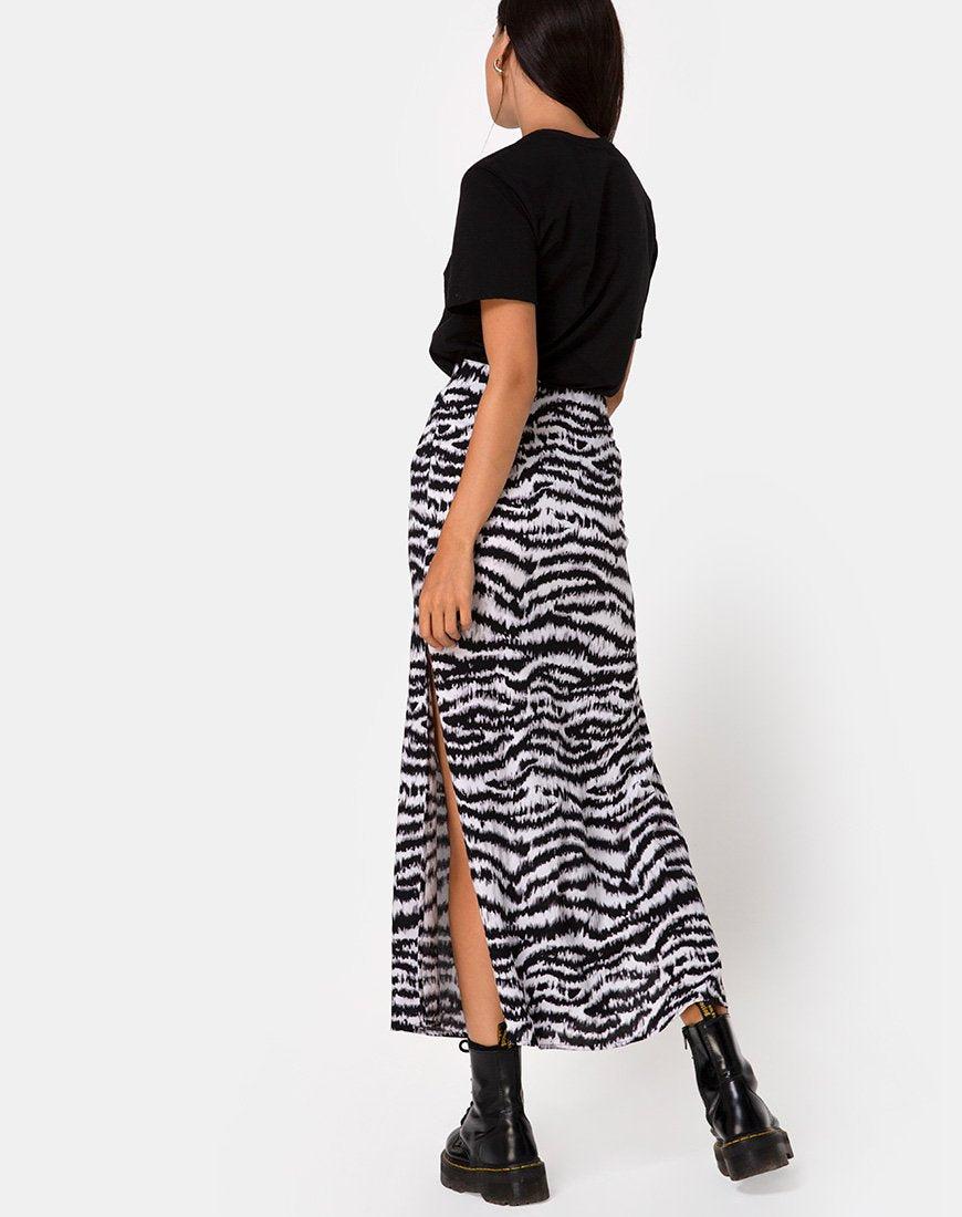 Afbeelding van Tinxi rok in Animal Drip Grijs