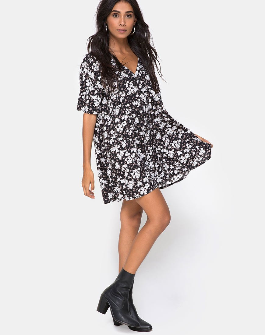 Afbeelding van Crosena Swing Dress in Dark Wild Flower