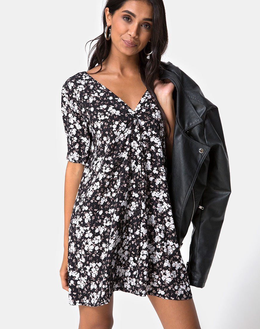 Afbeelding van Crosena Swing Dress in Dark Wild Flower