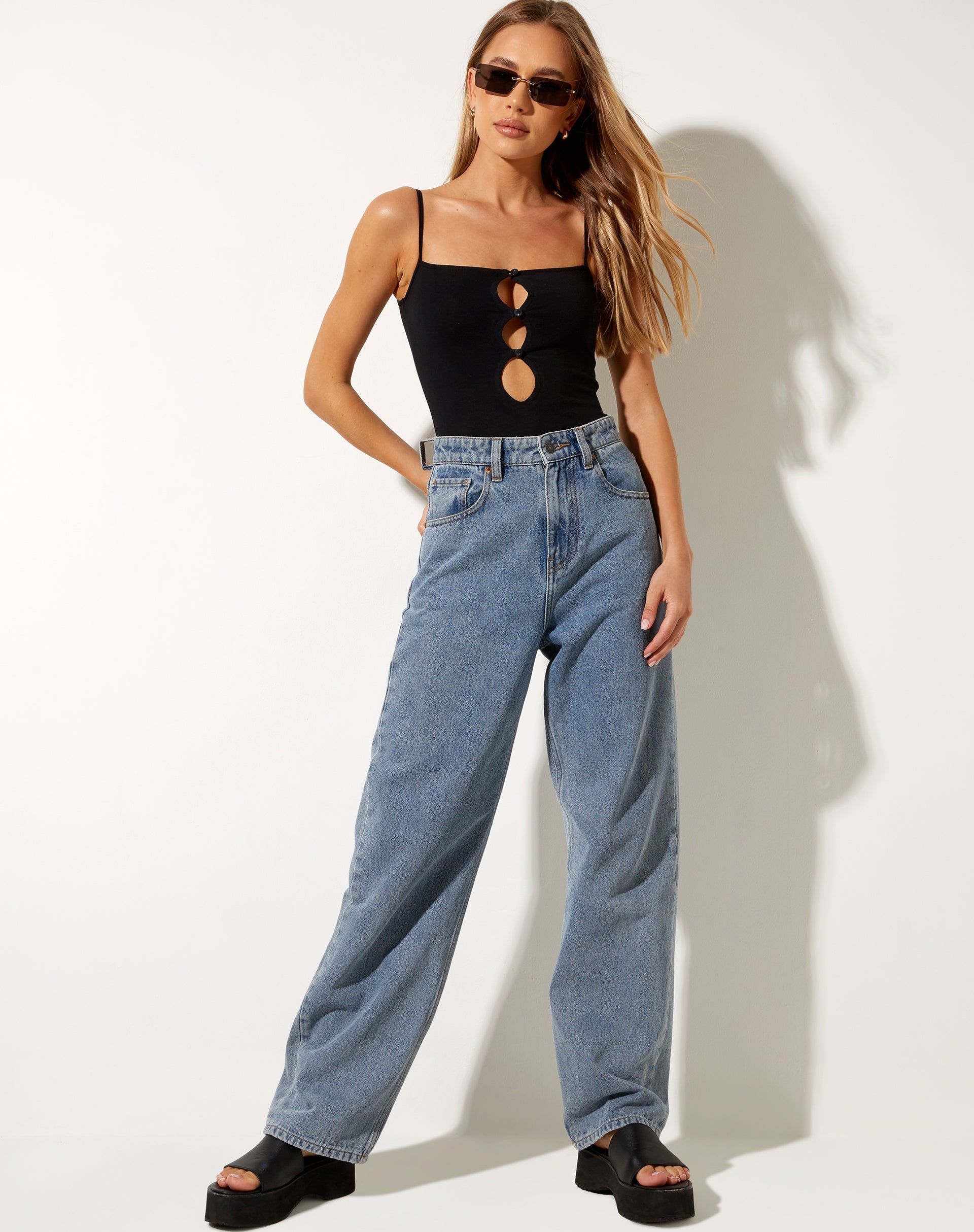 Afbeelding van Torri Cutout Bodice in Zwart