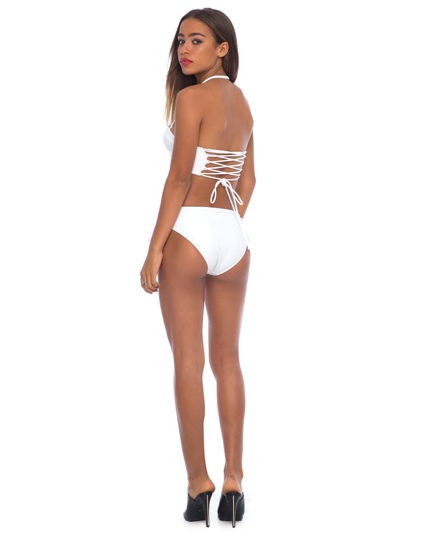 Afbeelding van Torte Lace Up Bikinibroekje in Wit