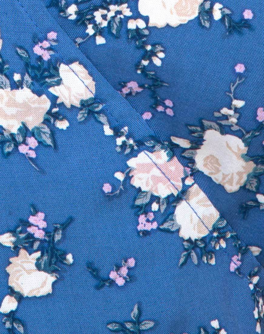 Afbeelding van Trasti Midi Dress in Soheila Floral Blue