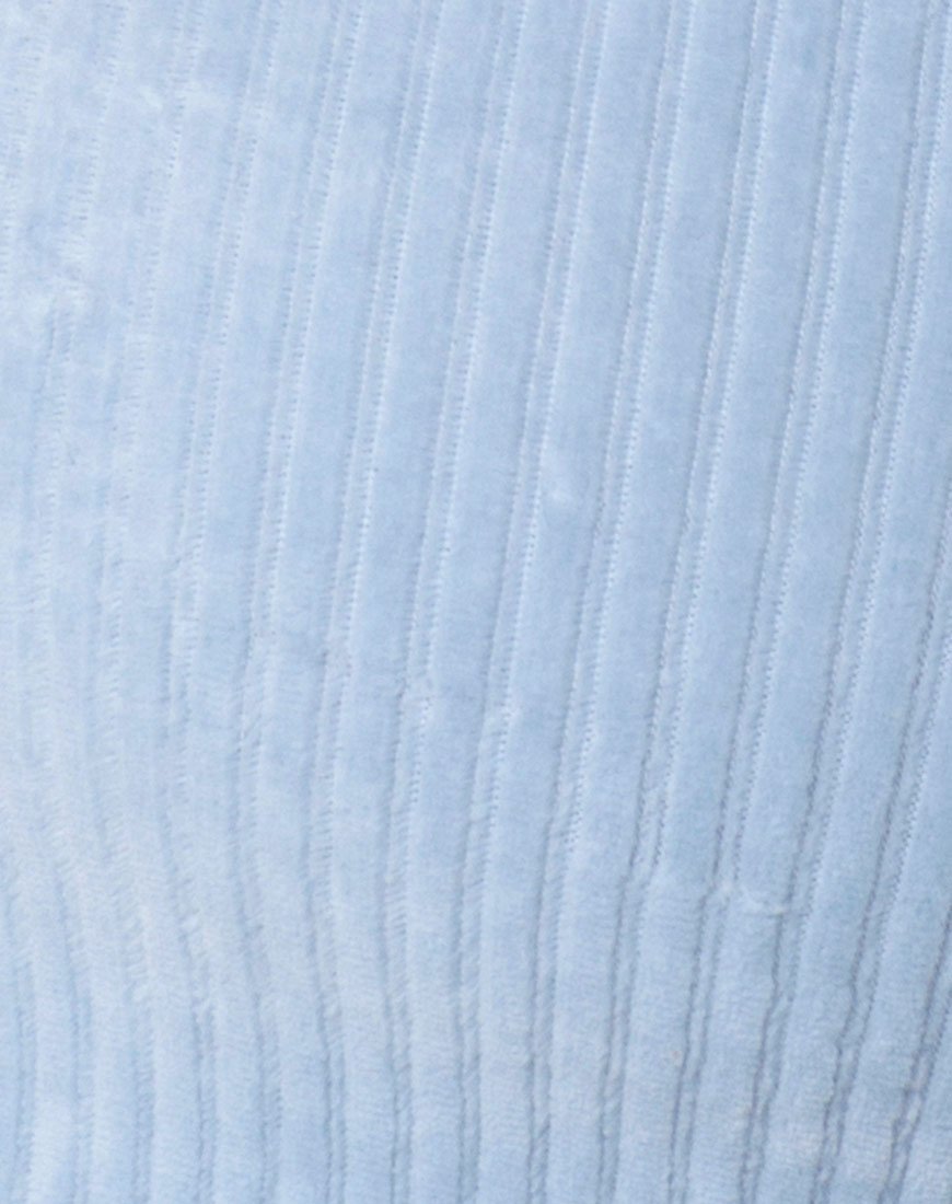 Afbeelding van Koker Top in Fluffy Knit Baby Blue