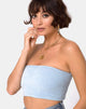Afbeelding van Koker Top in Fluffy Knit Baby Blue
