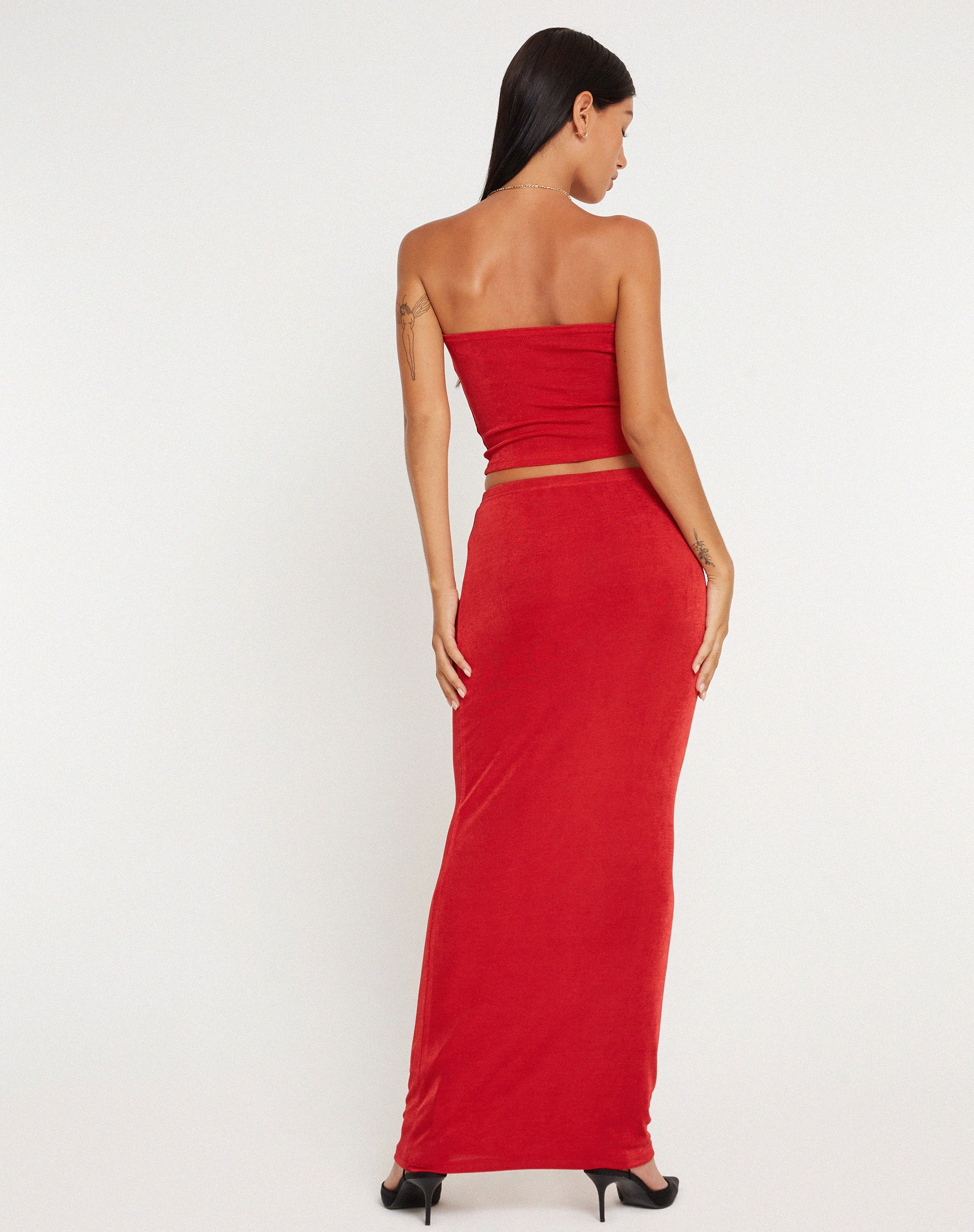 Afbeelding van Tulus Maxi Rok Rood