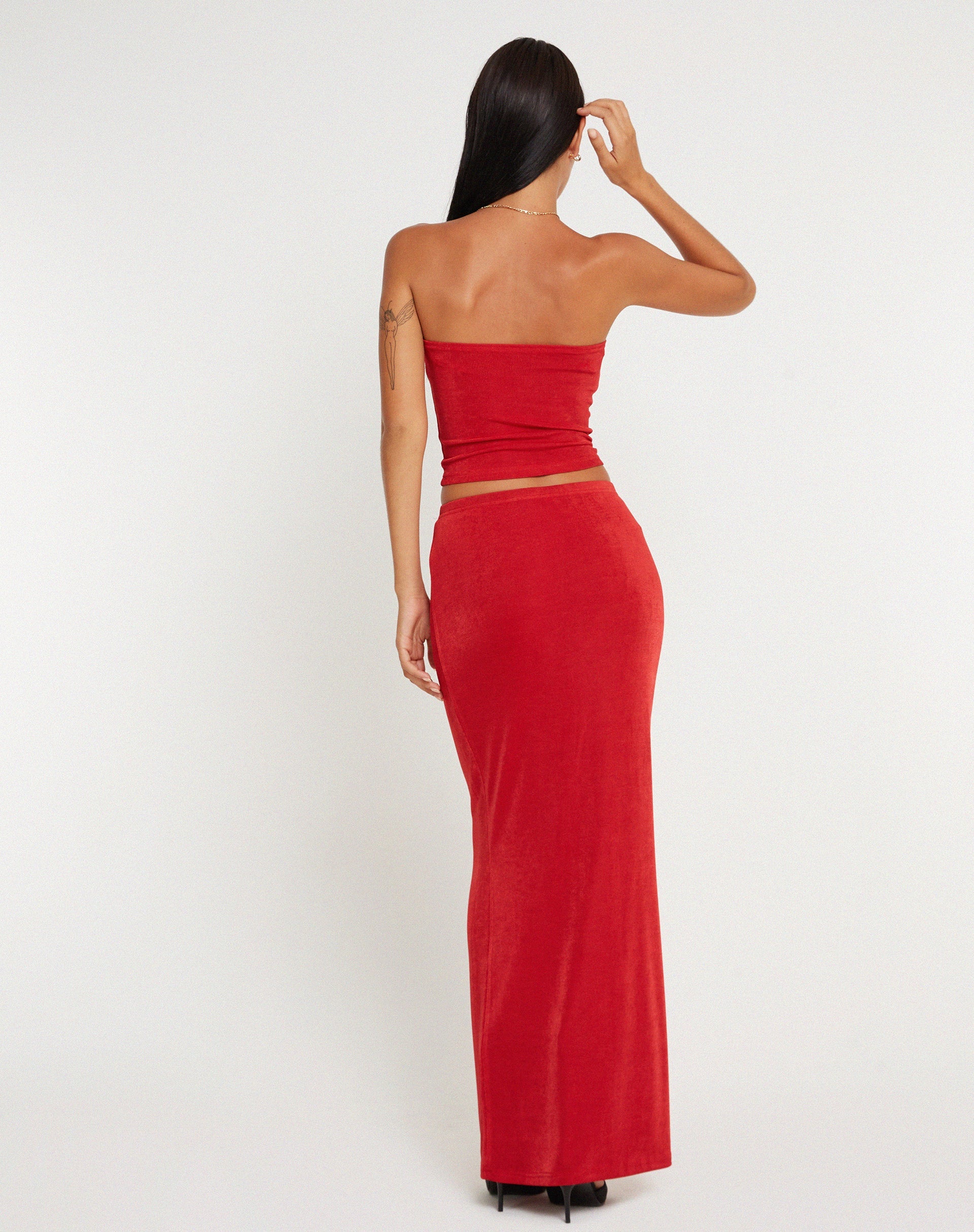 Afbeelding van Tulus Maxi Rok Rood