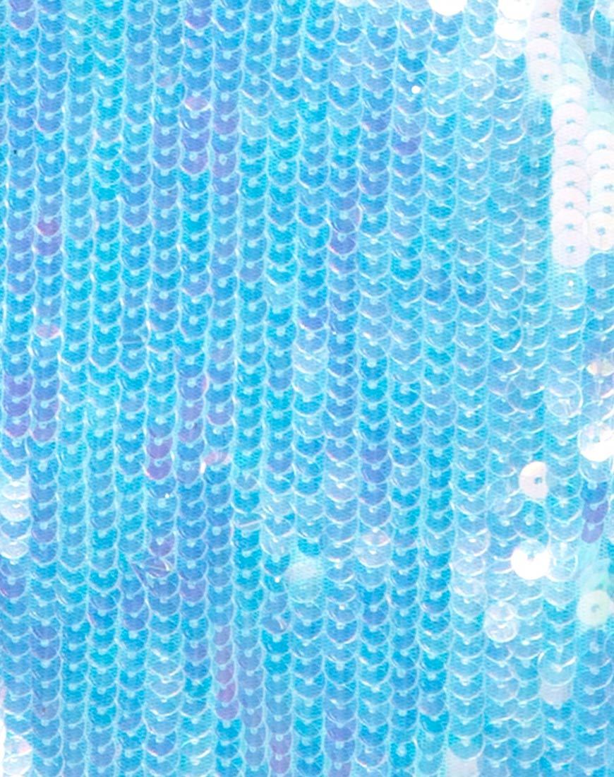 Afbeelding van Faith Crop Top in Row Sequin Ice Shimmer