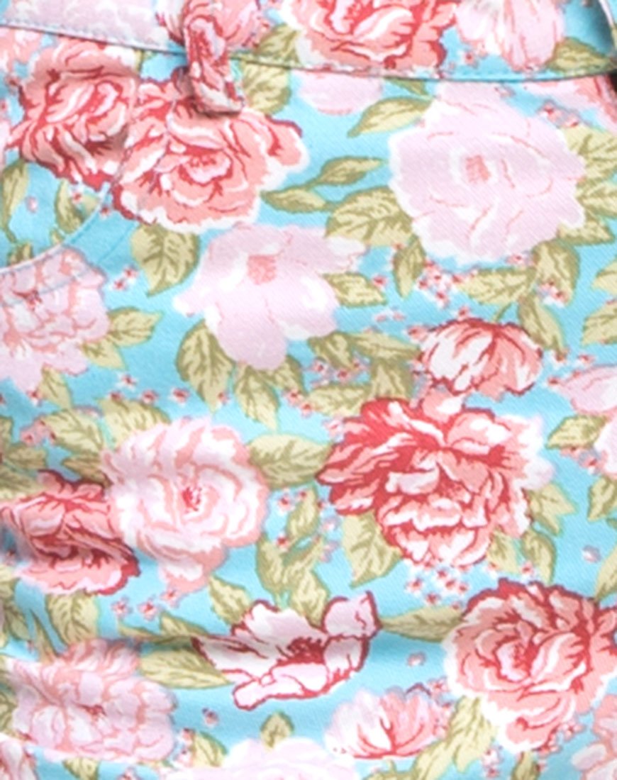 Afbeelding van Ultimate Jean in Bloom Floral Blue Base