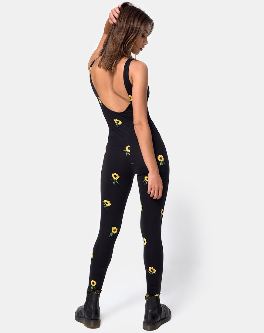 Unitard in Ditsy Zonnebloem
