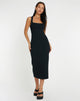 Afbeelding van Uzma Midi Dress in Zwart