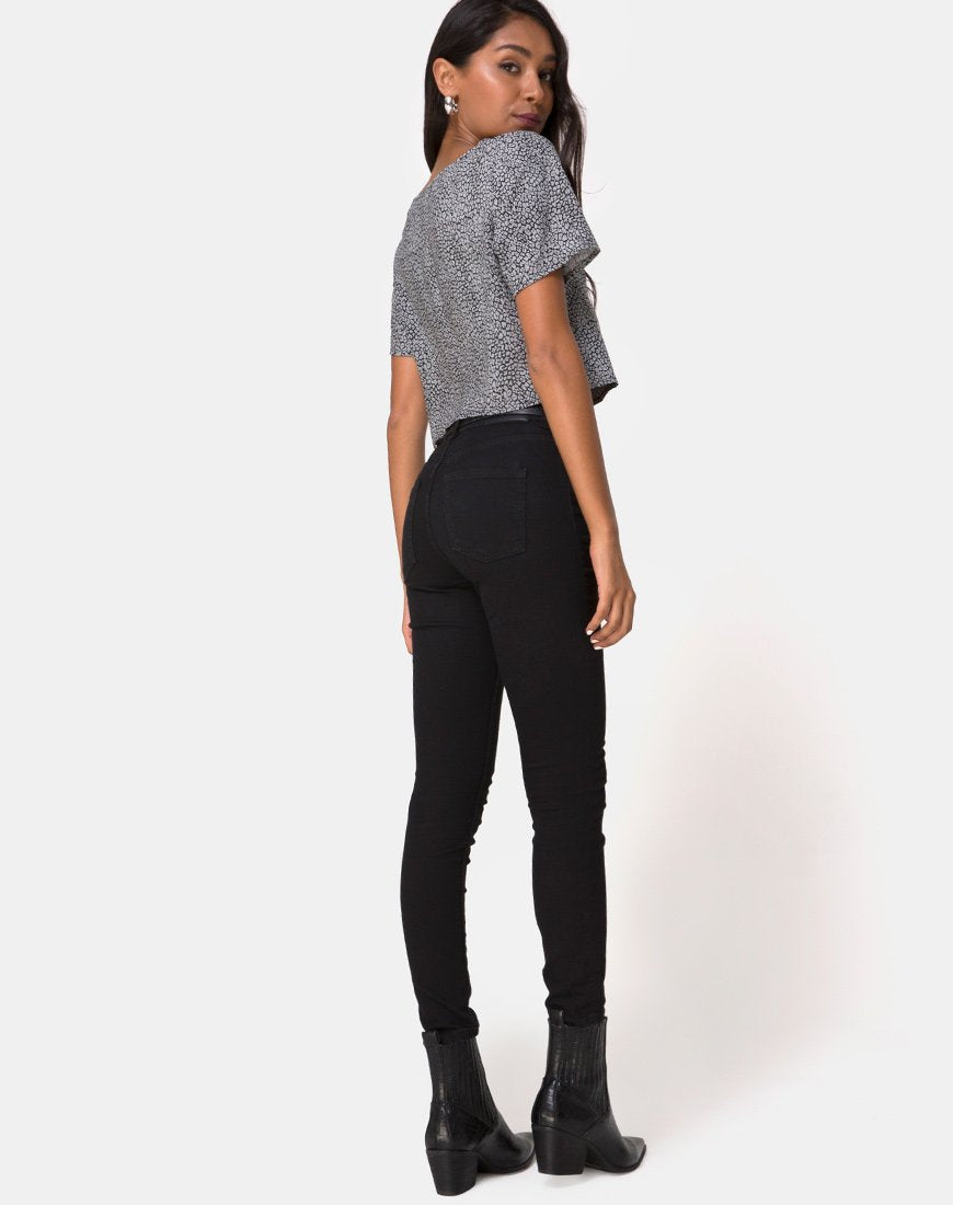 Afbeelding van Vaco Blouse in Ditsy Leopard Grey