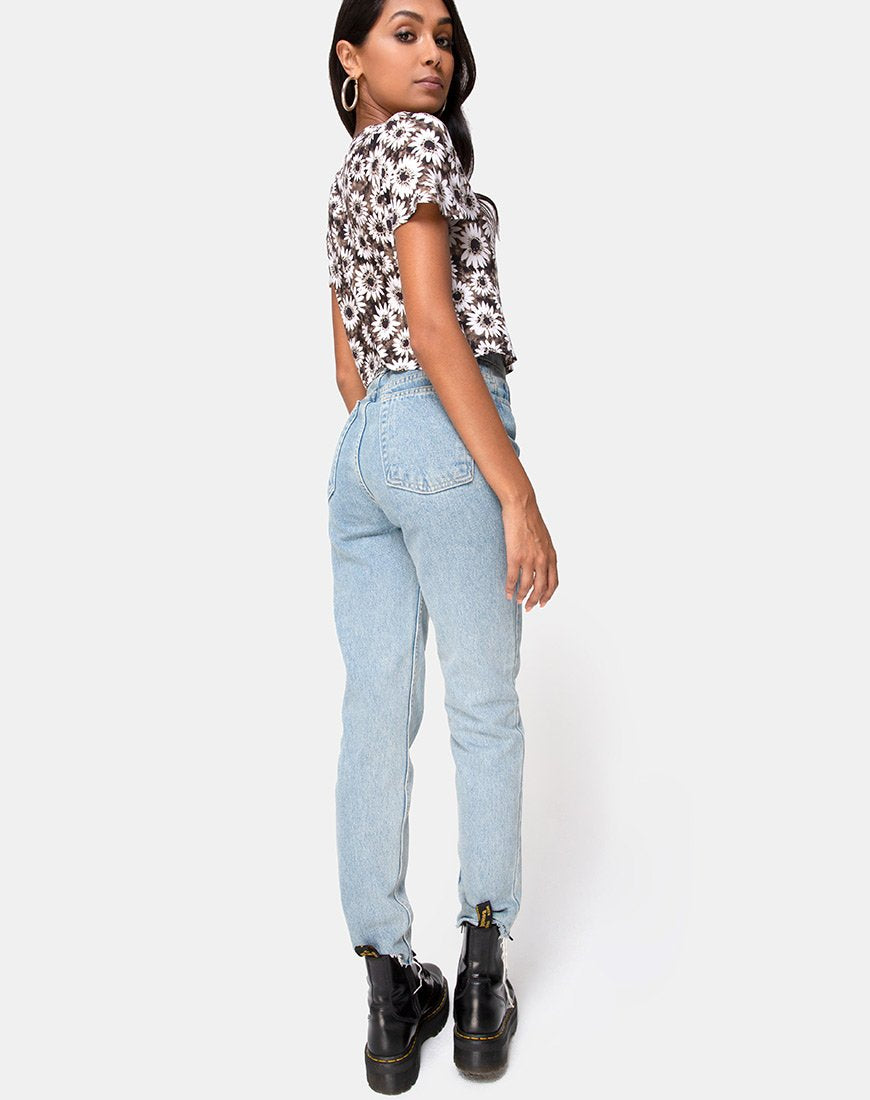 Afbeelding van Vaco Blouse in Geverfde Daisy