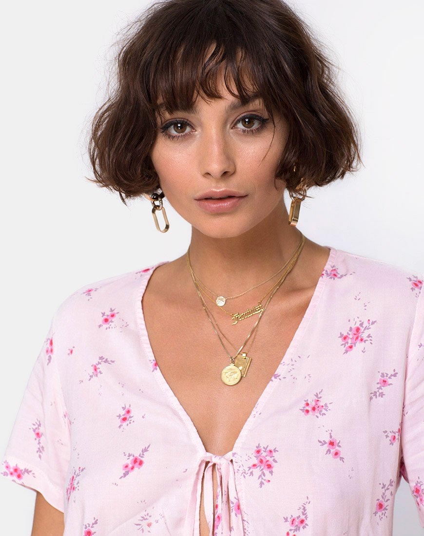Afbeelding van Vacoal Blouse in Vergeet-mij-niet-bloemig roze