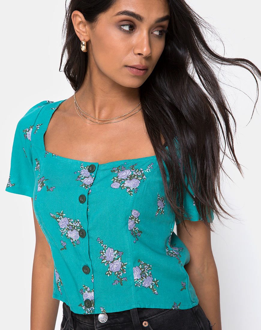 Afbeelding van Valza Top in Soi Rose Green