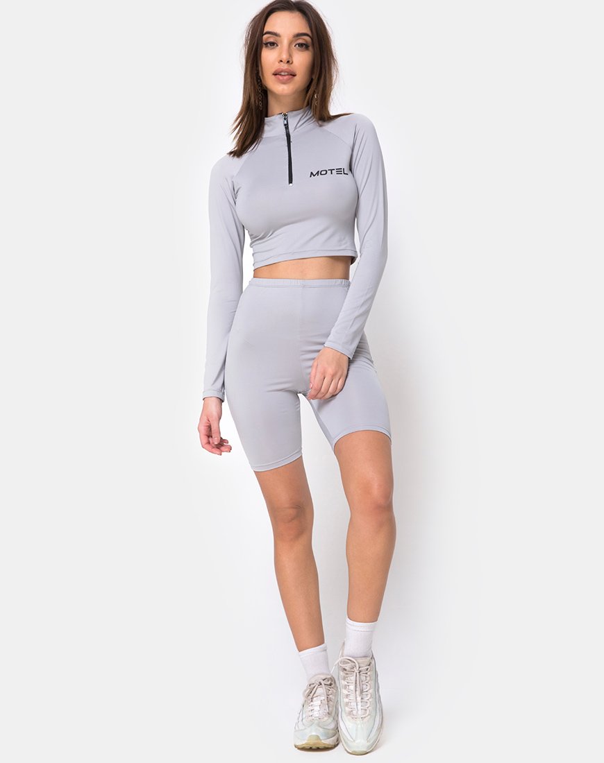 Afbeelding van Vanya Crop Top in Grijs Motel