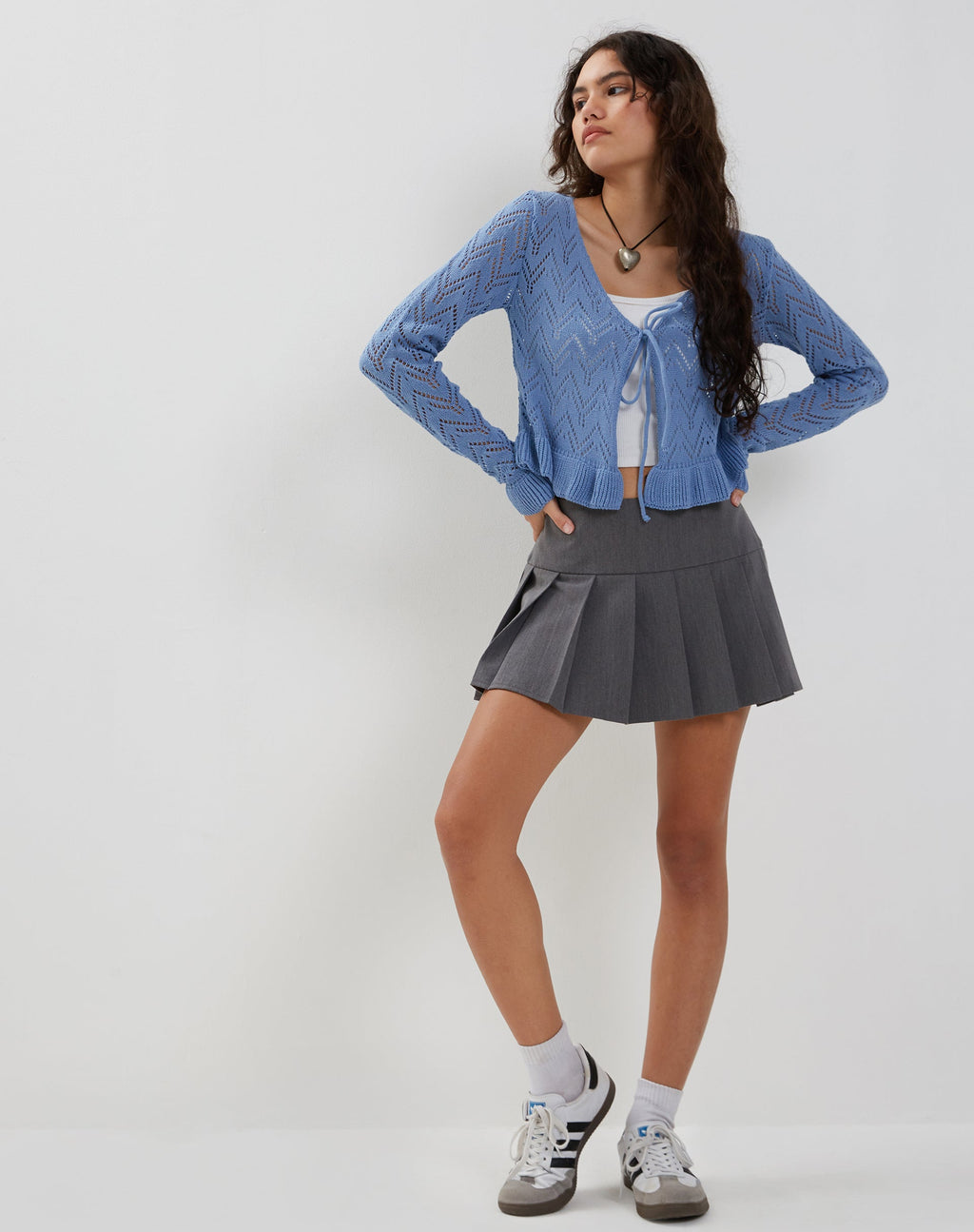 Vella Cardi in Ijsblauw