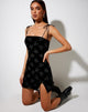 Afbeelding van Verso Bodycon Jurk in Zwart Cupido Stempel Zilver