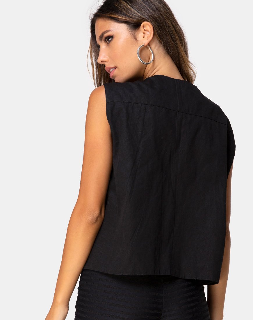 Vest Top Zwart