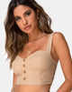 Afbeelding van Viben Crop Top in Taupe