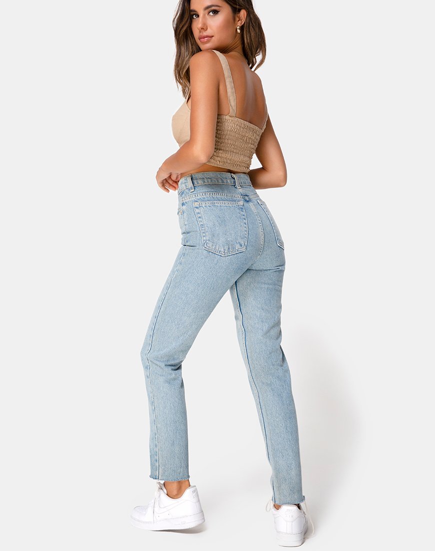 Afbeelding van Viben Crop Top in Taupe