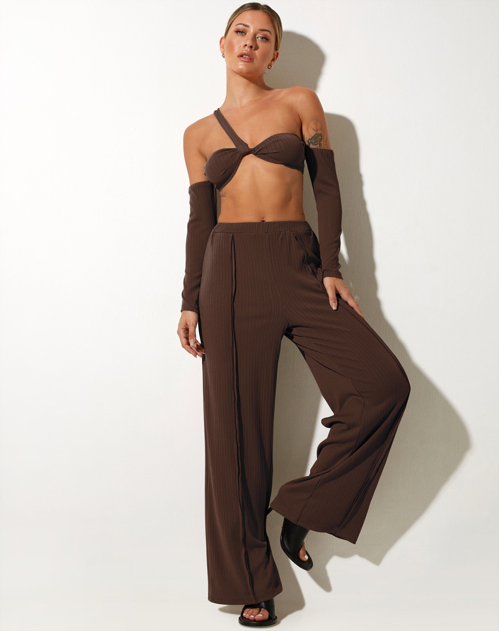 Afbeelding van Vijas Bralette Top in Bittere Chocolade