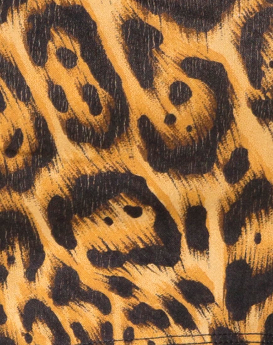 Afbeelding van Hilly High Waist Hot Pant in Leopard
