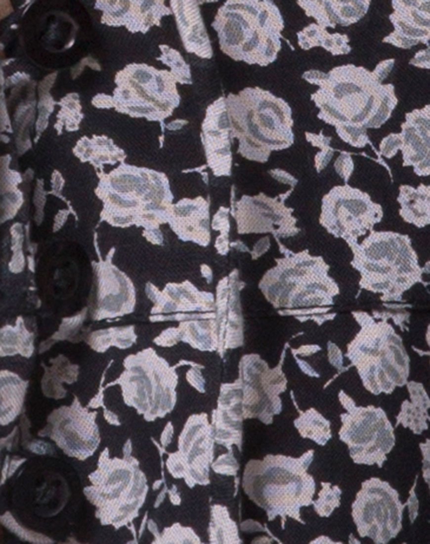 Afbeelding van Vinequa Blouse in Ditsy Rose Zwart