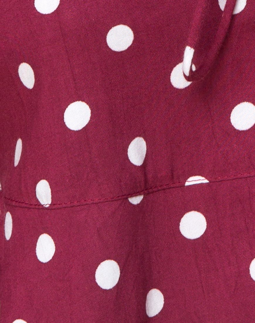 Afbeelding van Vinequa Top in Medium Polka Wijn