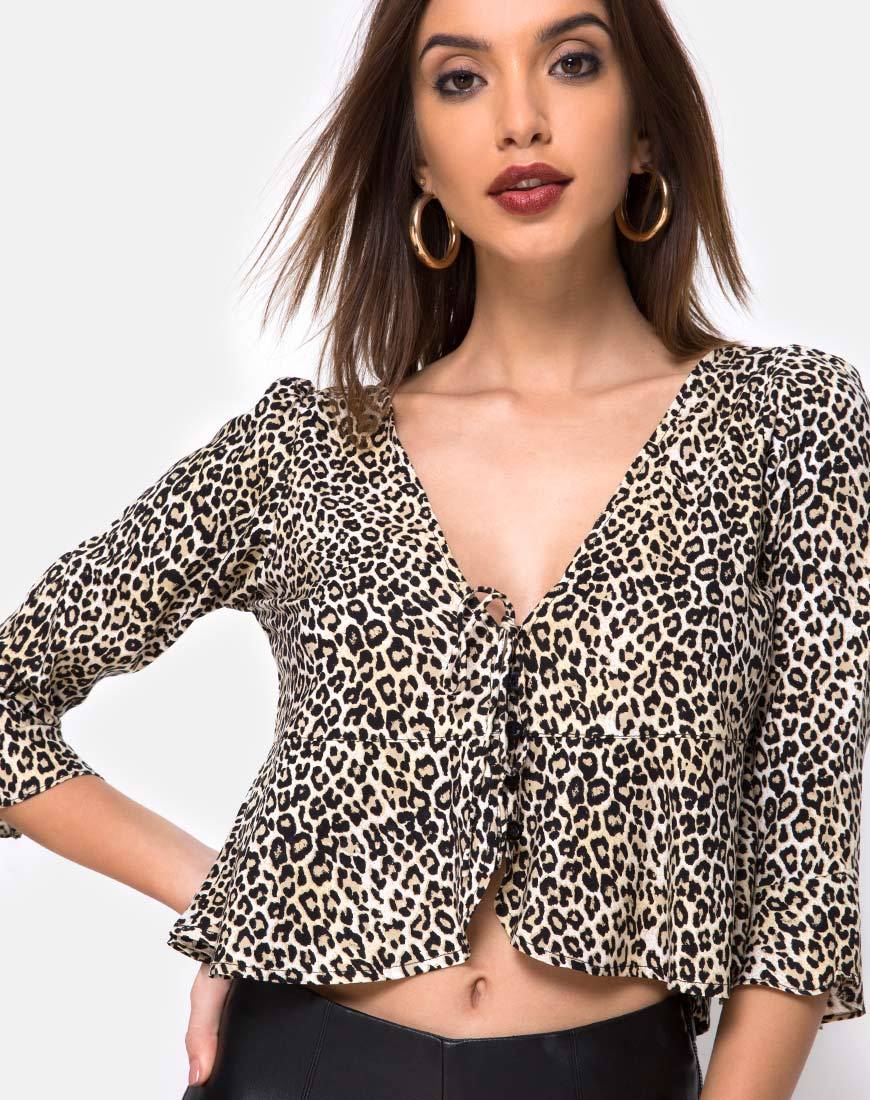 Afbeelding van Vinequa Top in Rar Leopard