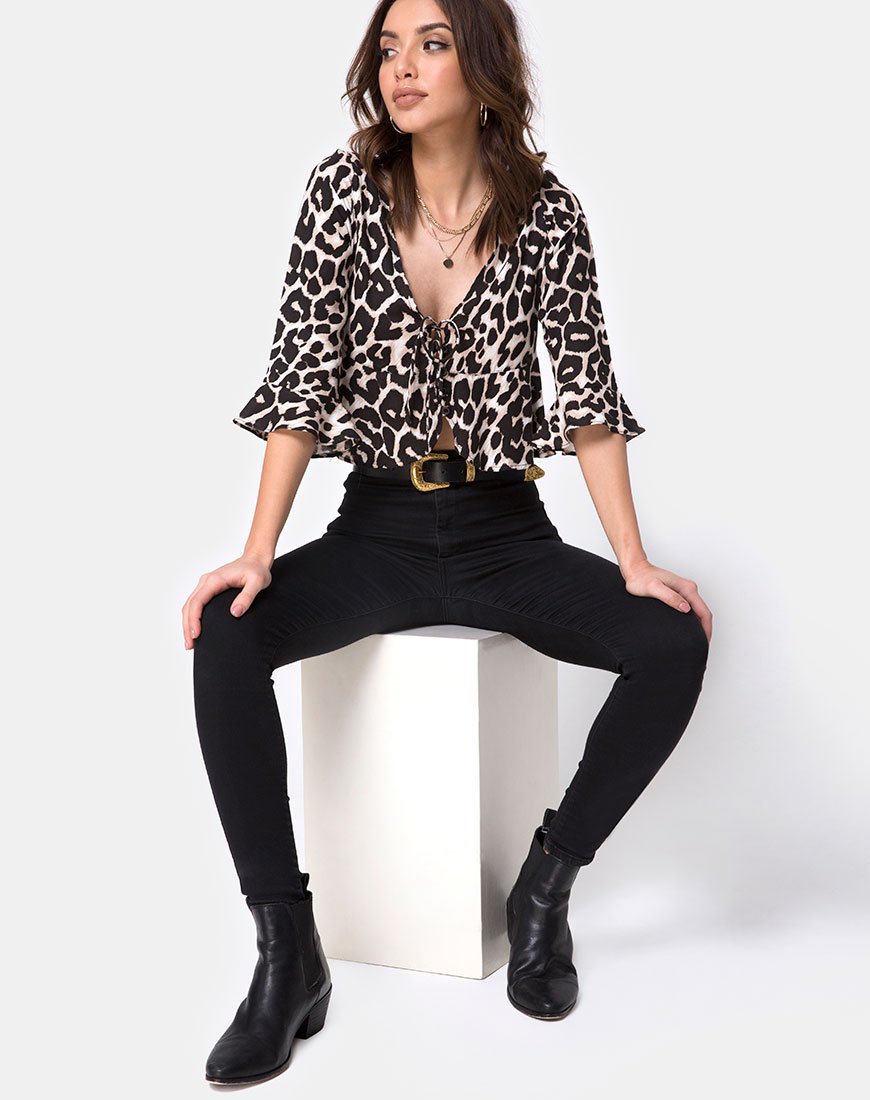 Afbeelding van Vinequa Top in Oversize Jaguar