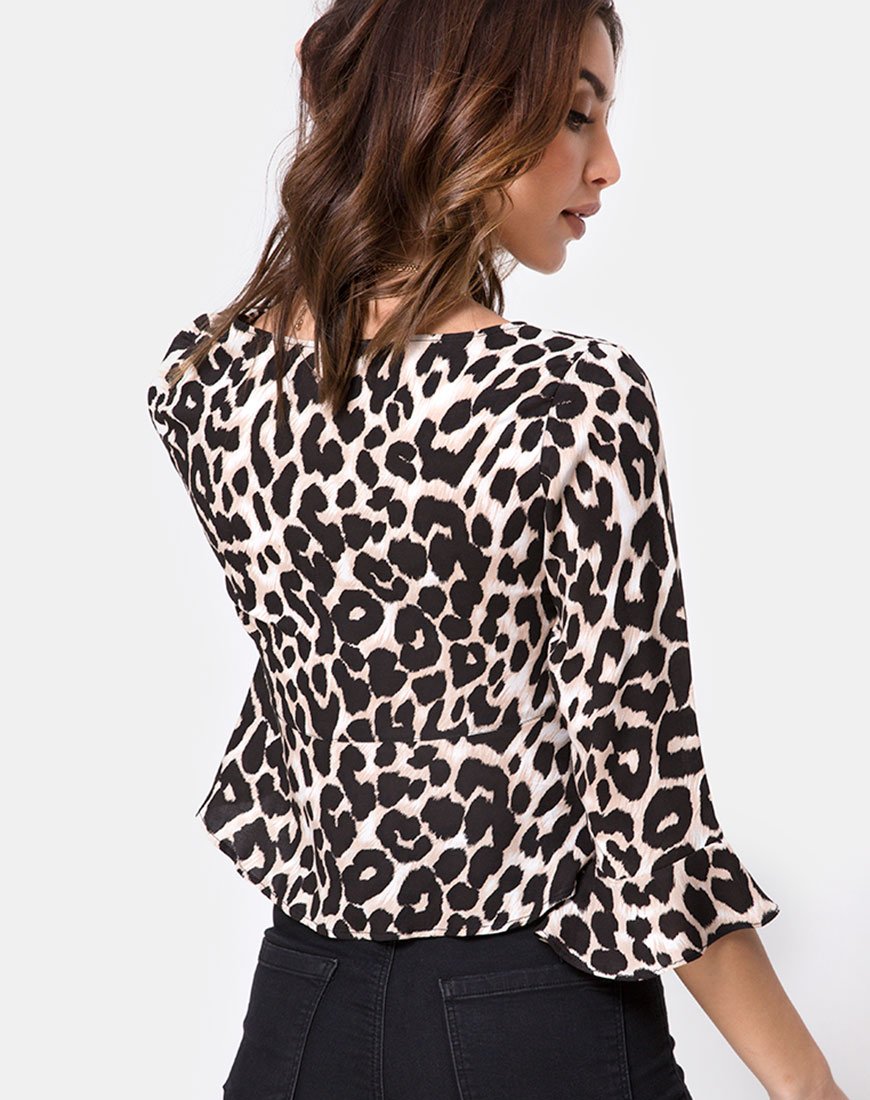 Vinequa top in oversized Jaguar