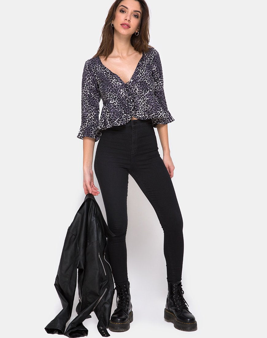 Afbeelding van Vinequa Top in Rar Leopard Grey