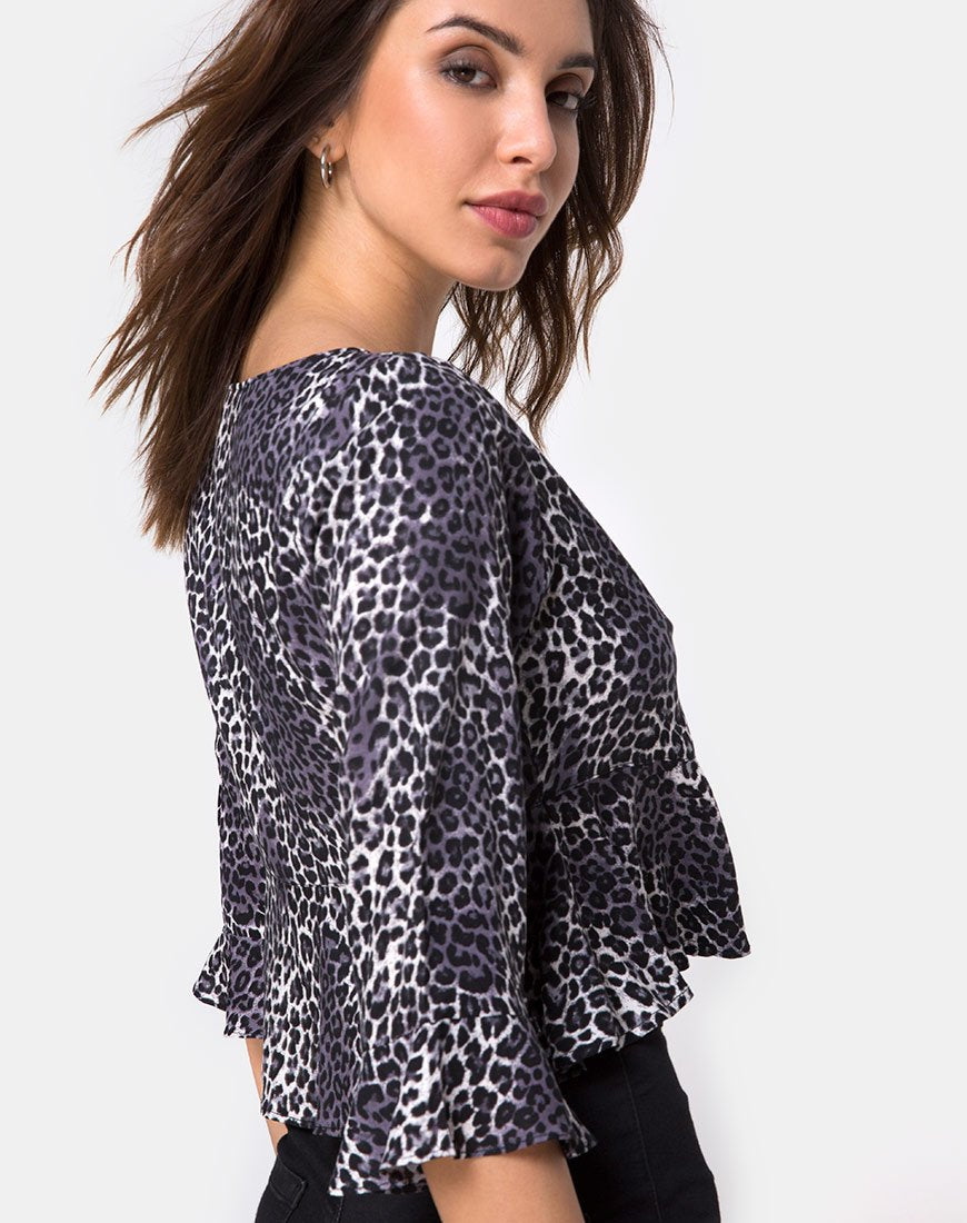 Afbeelding van Vinequa Top in Rar Leopard Grey