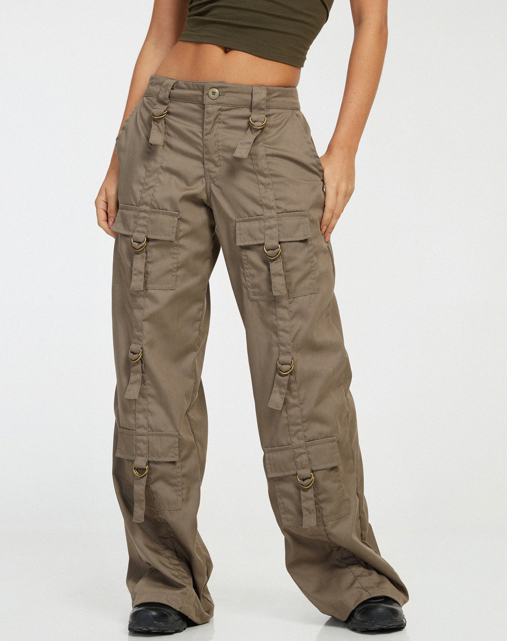 Vinsa Cargo Broek in Lichtbruin