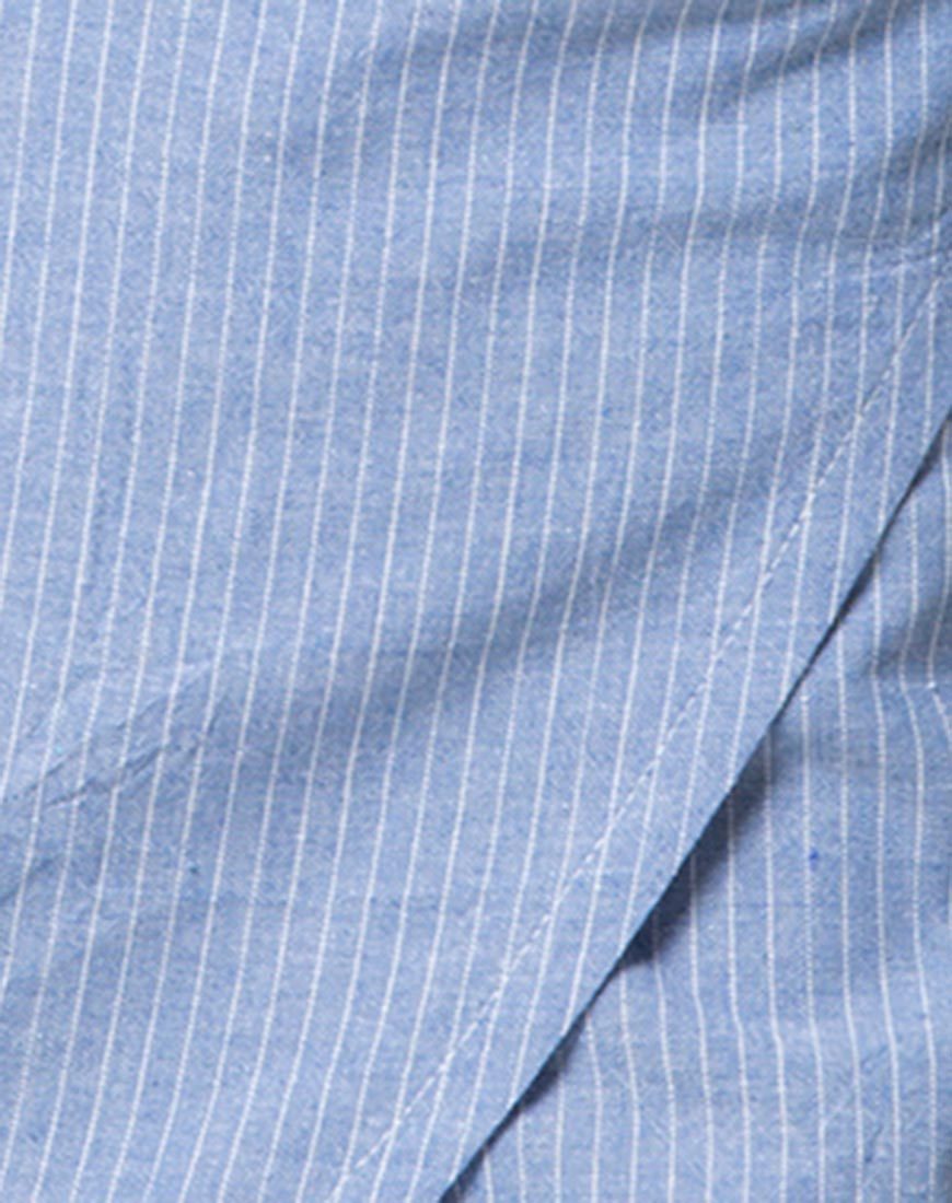 Afbeelding van Violet Crop Top in Stripe Blue