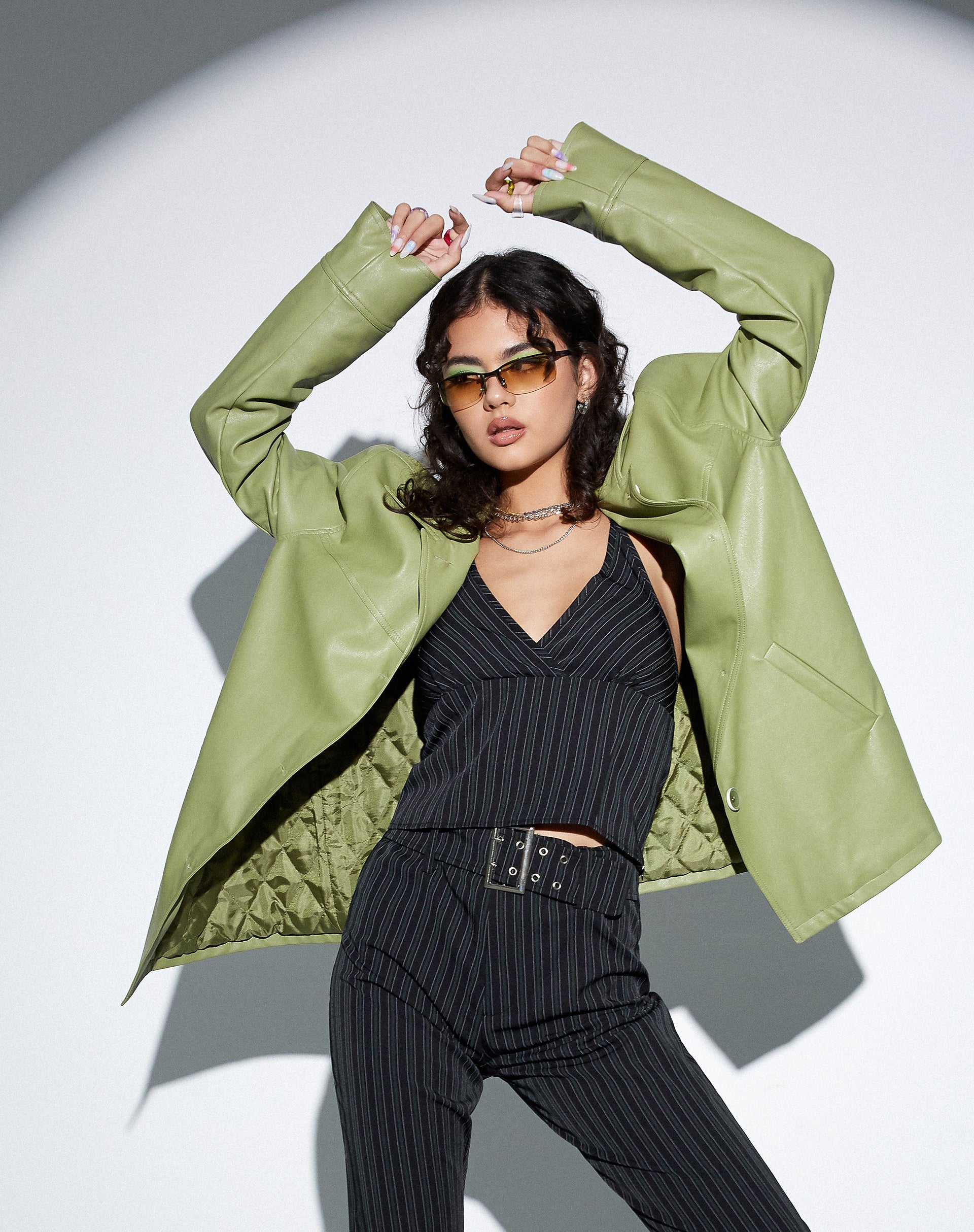 Afbeelding van MOTEL X OLIVIA NEILL Walta Jacket in Pu Groen