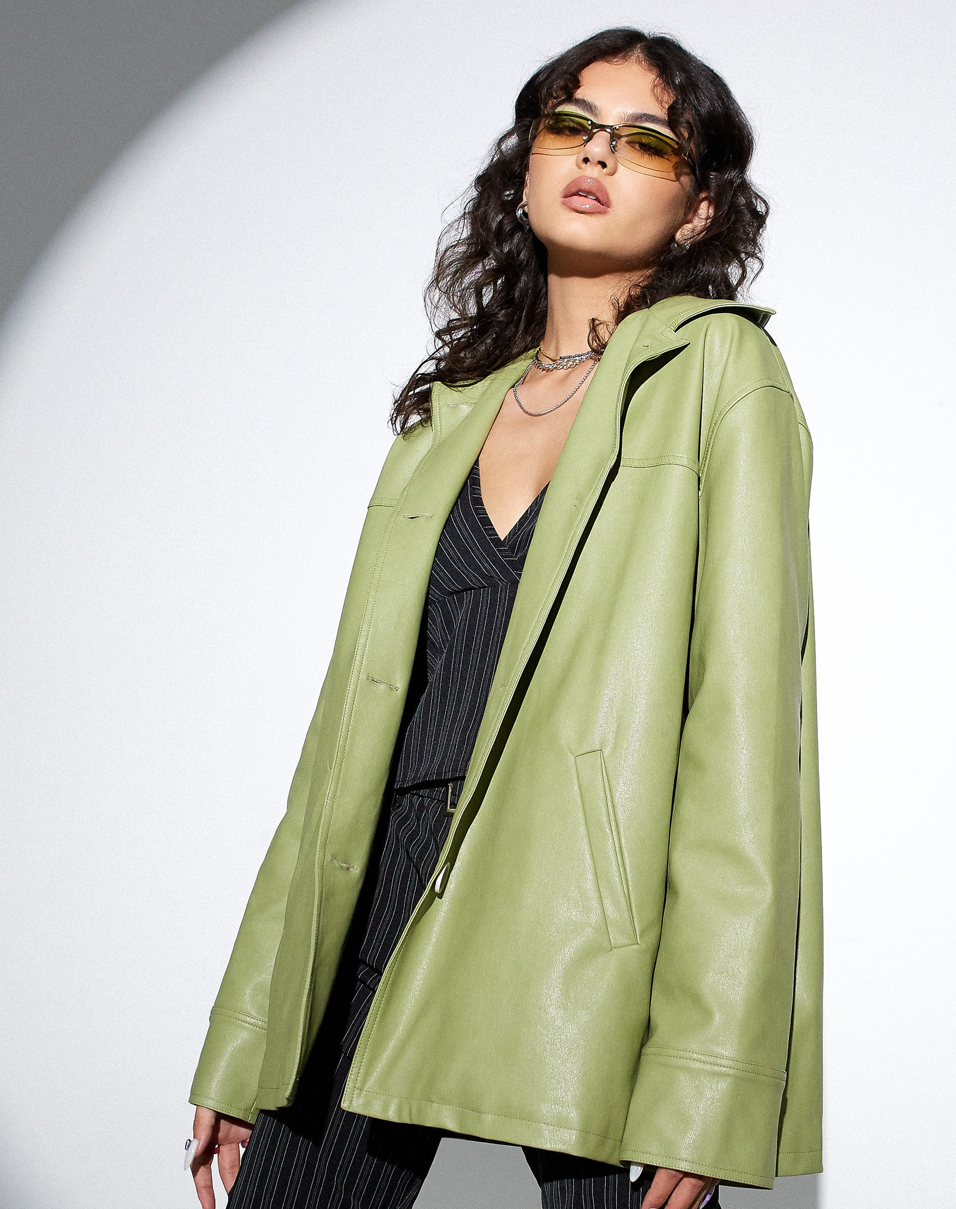 Afbeelding van MOTEL X OLIVIA NEILL Walta Jacket in Pu Groen