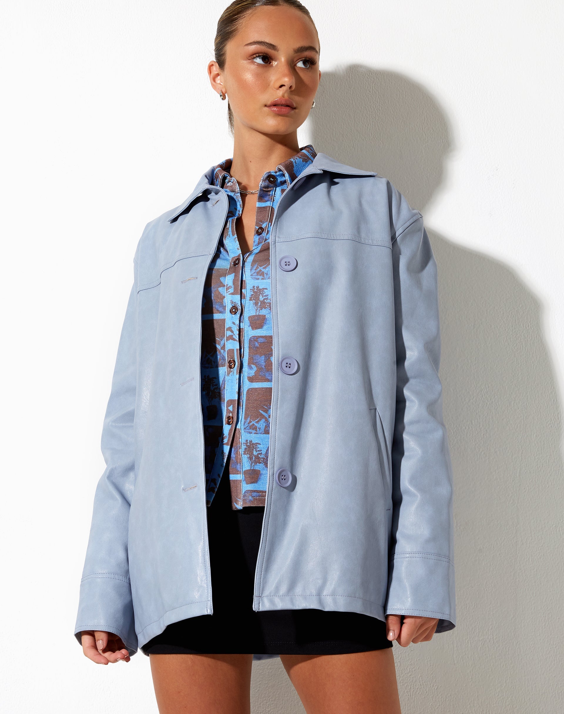 Afbeelding van Walta Jacket in PU Powder Blue