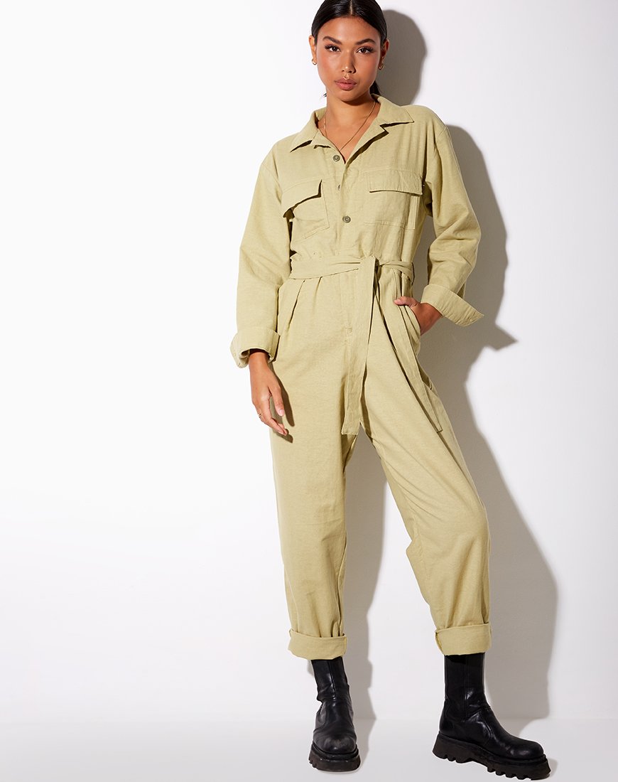 Afbeelding van Warda Jumpsuit in Dusky Green