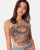 Afbeelding van Whitney Tee Alchemy in Net Taupe