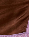 Satijn Chocolade met Violet Kant