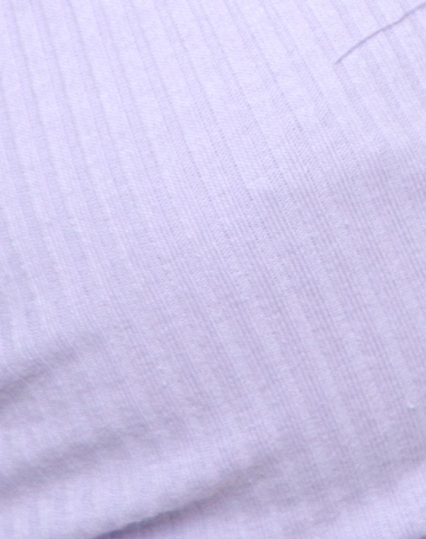 Afbeelding van Wrap Around Bralet in Rib Lila