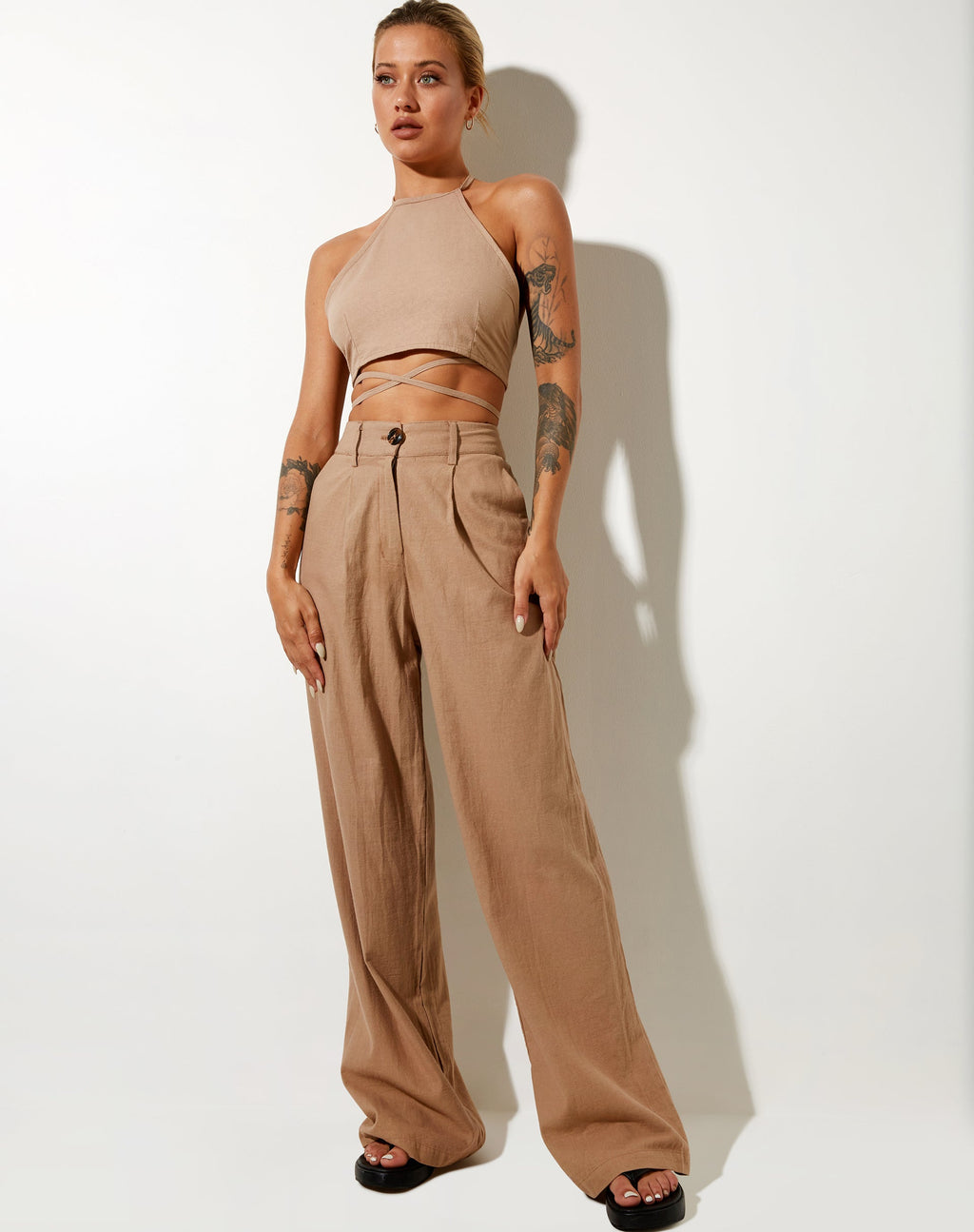 Levo broek in Rami biscuit