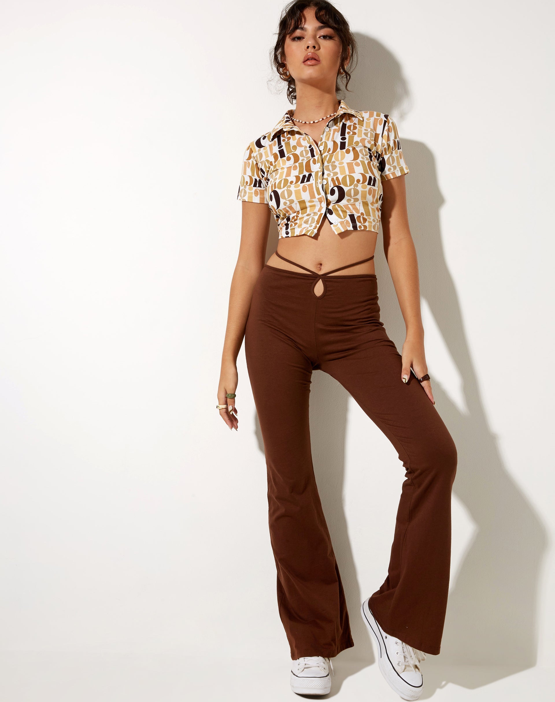 Afbeelding van Wuma Cropped Shirt in Cowgirl