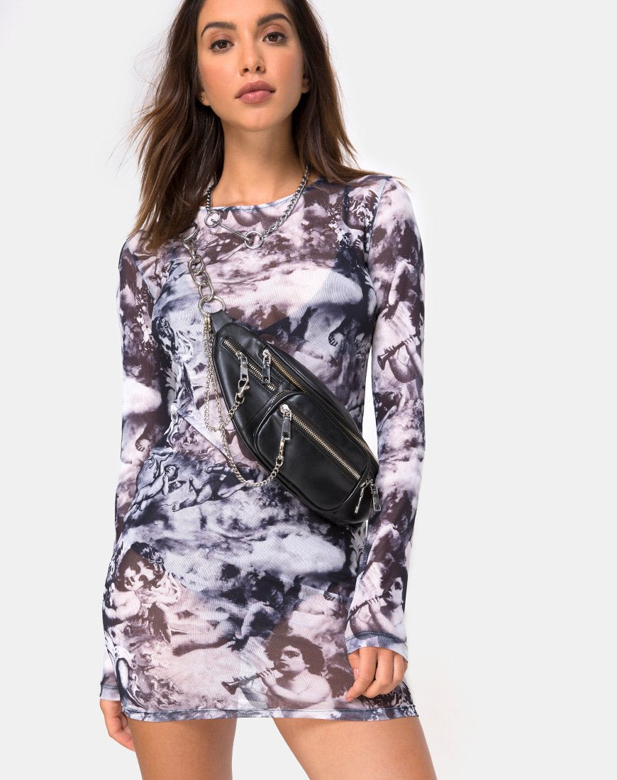 Wyatt Bodycon Jurk in Kersenmaas