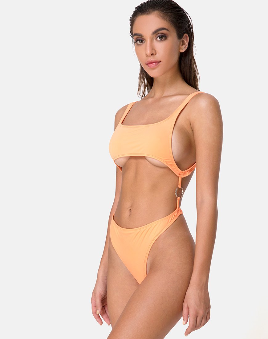 Xanthe badpak in lichter oranje